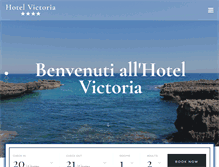 Tablet Screenshot of hotelvictoriapuglia.it